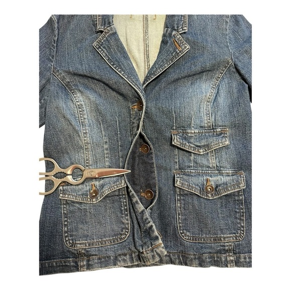 Contrast | Tailor Fit Jeans Jacket Denim Blazer - Size Medium - Picture 6 of 15